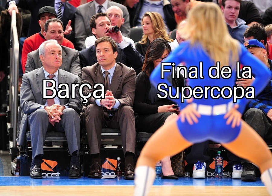 Meme Barça final de la Supercopa d'Espanya