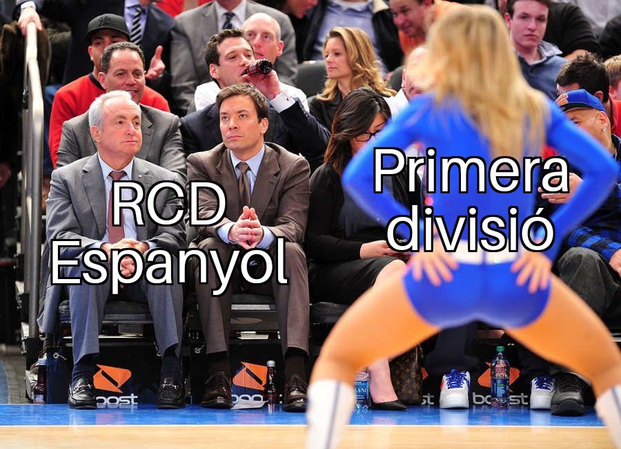 Meme RCDE Espanyol i Primera Divisió