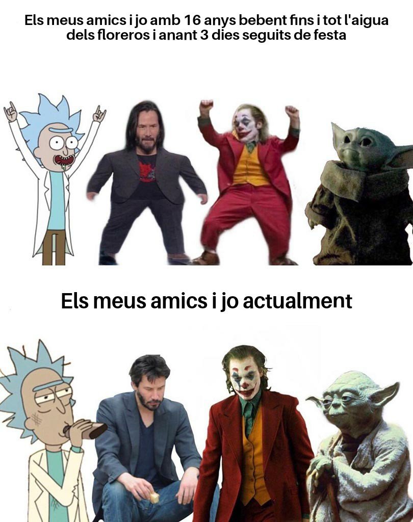 Meme tu i els teus amics fent-vos grans massa aviat